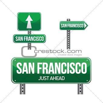 San Francisco city road sign