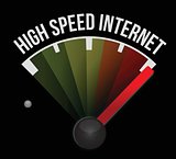 high speed internet Speedometer scoring high speed