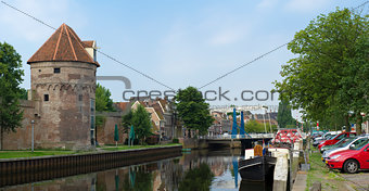 canal in Zwolle, Netherlands