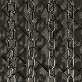 chains on stone background