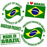 Product of Brazil stamps