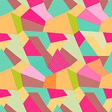Indian Seamless Patchwork Pattern.
