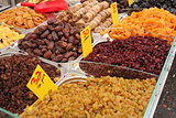 Dried fruits, as presented at the market