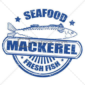 Mackerel fish stamp