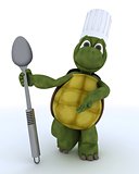 tortoise chef with spoon 