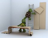 tortoises decorating a room