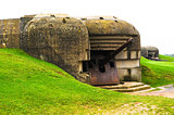 Old german bunker in Normandy, France
