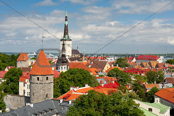 Buildings in Old Town of Tallinn