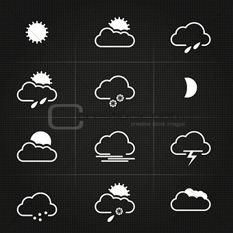 Modern Clean Weather Symbols