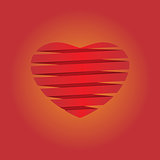 Heart origami Background illustration