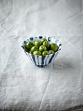 Castelvetrano Olives in a small bowl