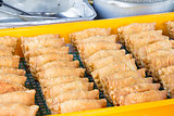 Tray of Deep Fried Curry Puffs
