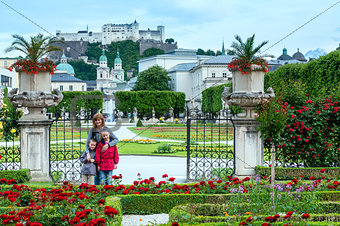 Family in summer garden (Salzburg, Austria)