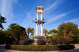 Columbus monument in Sevilla