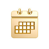 golden calendar symbol