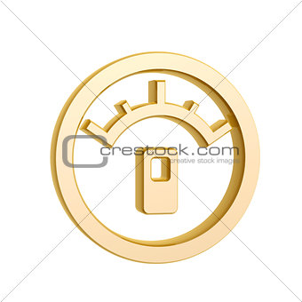golden oil meter symbol