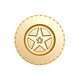 golden tire symbol