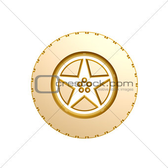 golden tire symbol