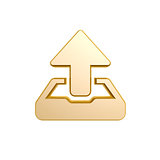 golden upload symbol