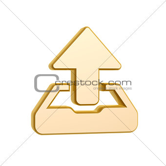 golden upload symbol