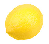 One fresh yellow lemon