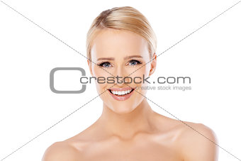 Beauty portrait of blond woman