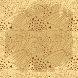 Seamless abstract hand-drawn  pattern