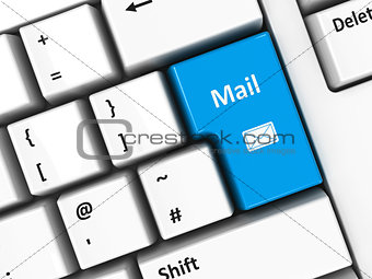 Computer keyboard mail