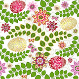 Easter seamless floral pattern