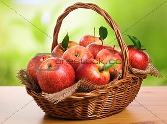 Basket of fruit.