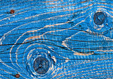  Old wooden board painted in blue. Background. 