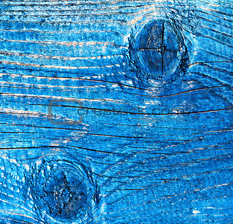 Old wooden board painted in blue. Background. 