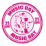 Music day  stamp