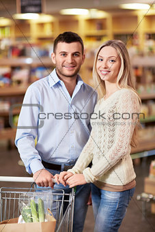 Couple with cart