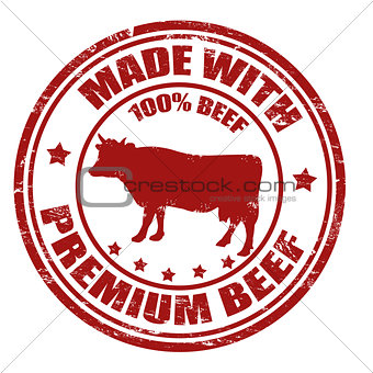 Made with premium beef stamp