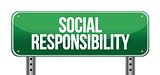 social responsibility road sign