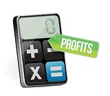profits and modern calculator