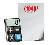 1040 taxes and modern calculator