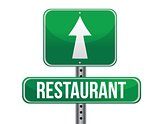 restaurant road sign