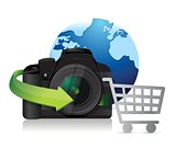 camera international shopping concept
