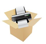 printer inside a box