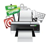 printer online shopping concept