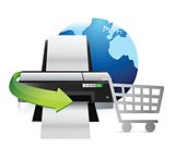 printer international shopping concept