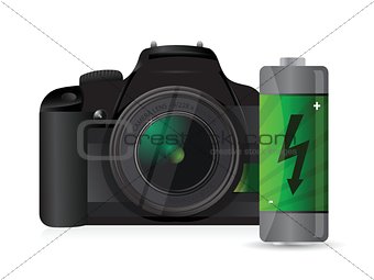 camera and battery