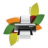 printer floral