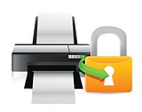 printer security lock