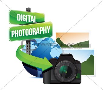 digital photography concept illustration design