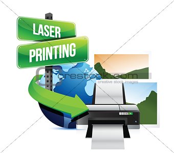 laser printing concept