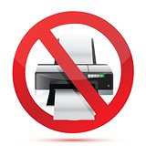 printer do not use sign