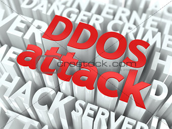 DDOS Attack Concept.